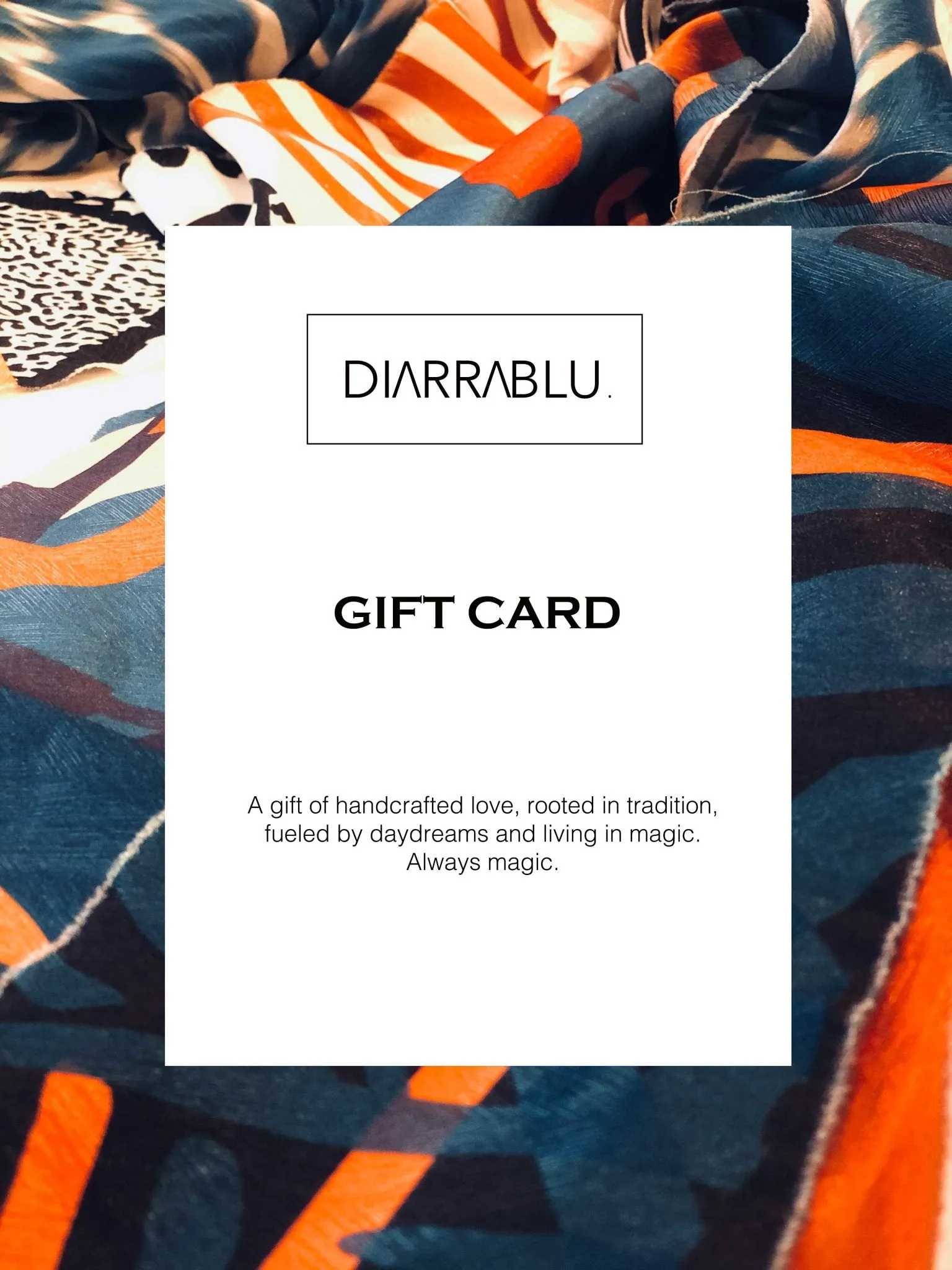 DIARRABLU Gift Card sold by Diarrablu