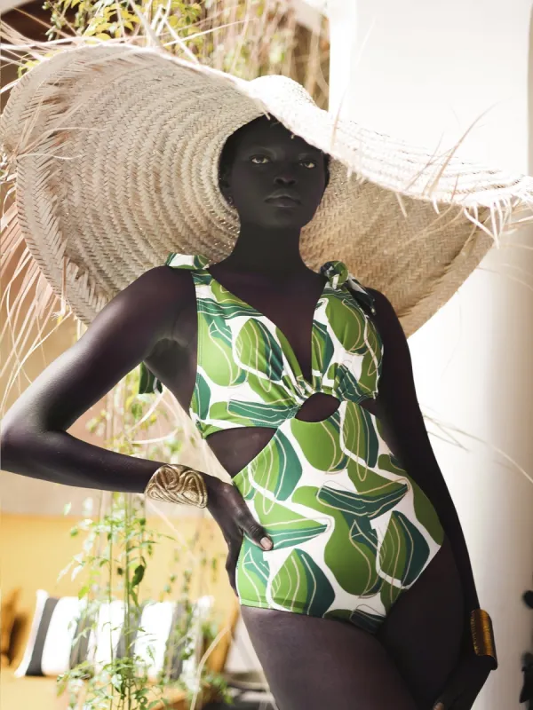 Ayli Swimsuit - Nari Vert sold by Diarrablu