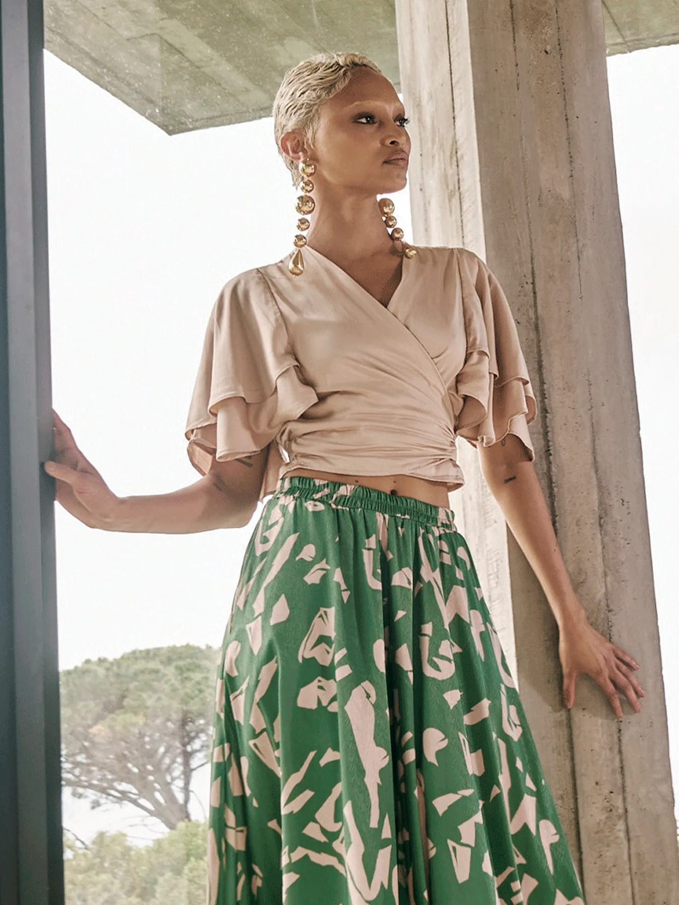 Sustainable Sahel Top - Solid Cream sold by Diarrablu product image thumbnail 3