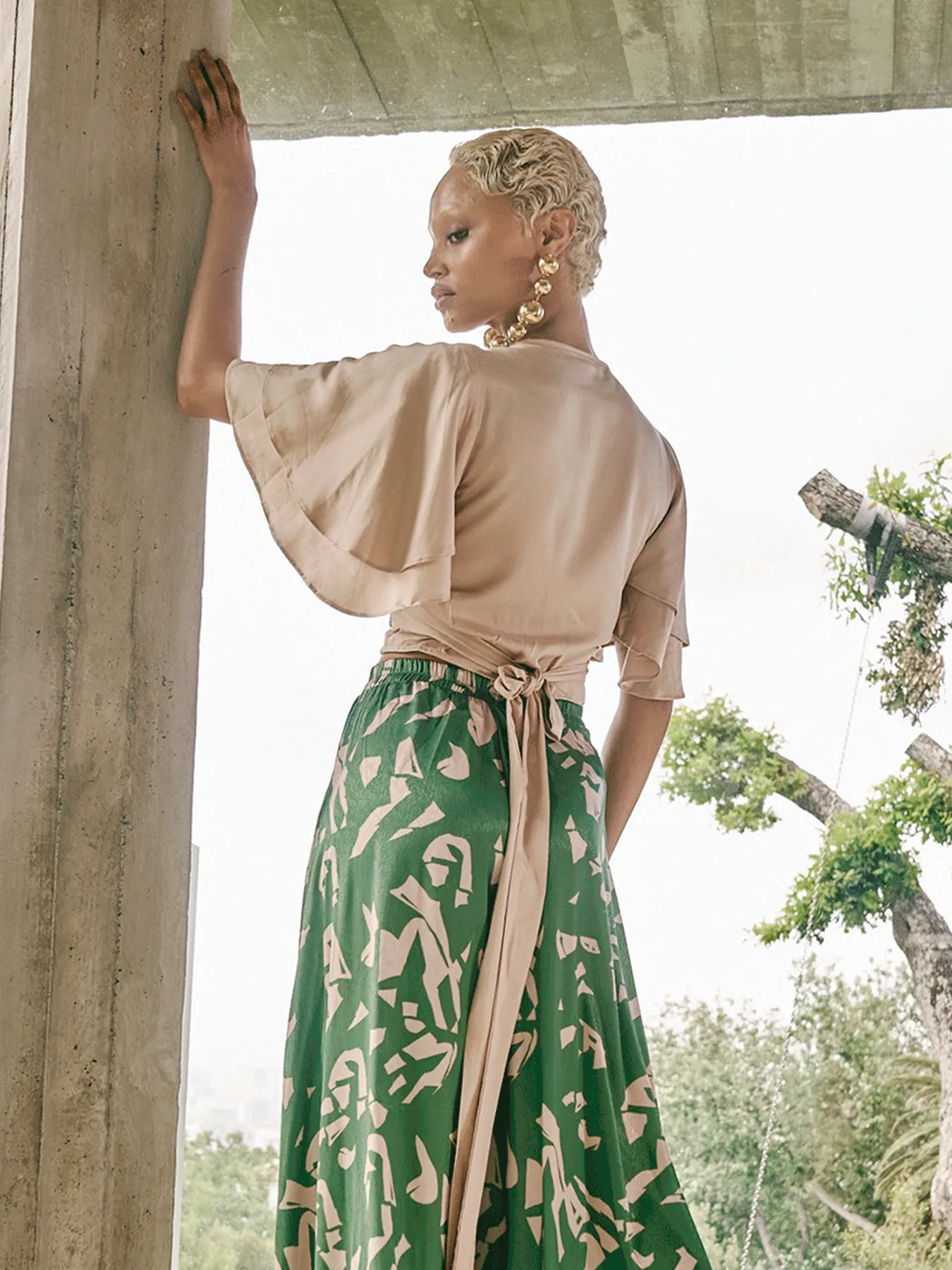 Sustainable Sahel Top - Solid Cream sold by Diarrablu product image thumbnail 4