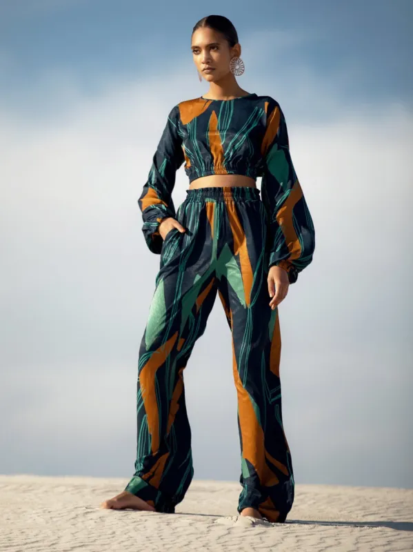 Leer Pants - Costa Navy sold by Diarrablu