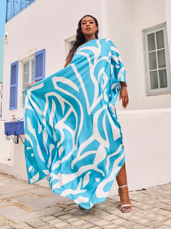 Satu Dress - Swirl Blu sold by Diarrablu