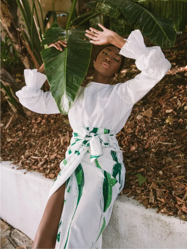 Sustainable Lena Top - Solid Blanc sold by Diarrablu