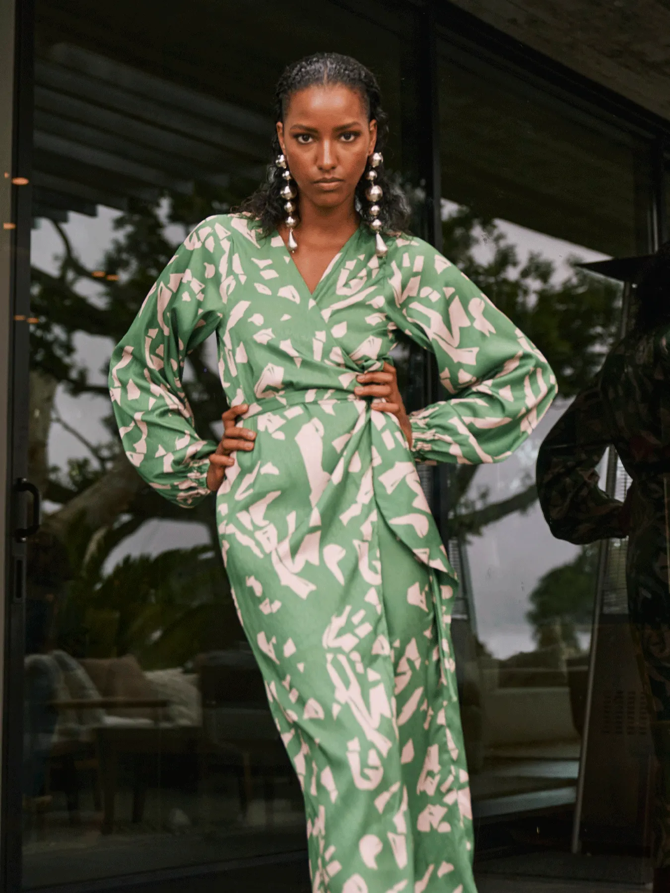 Lala Dress - Batik Vert sold by Diarrablu product image thumbnail 4