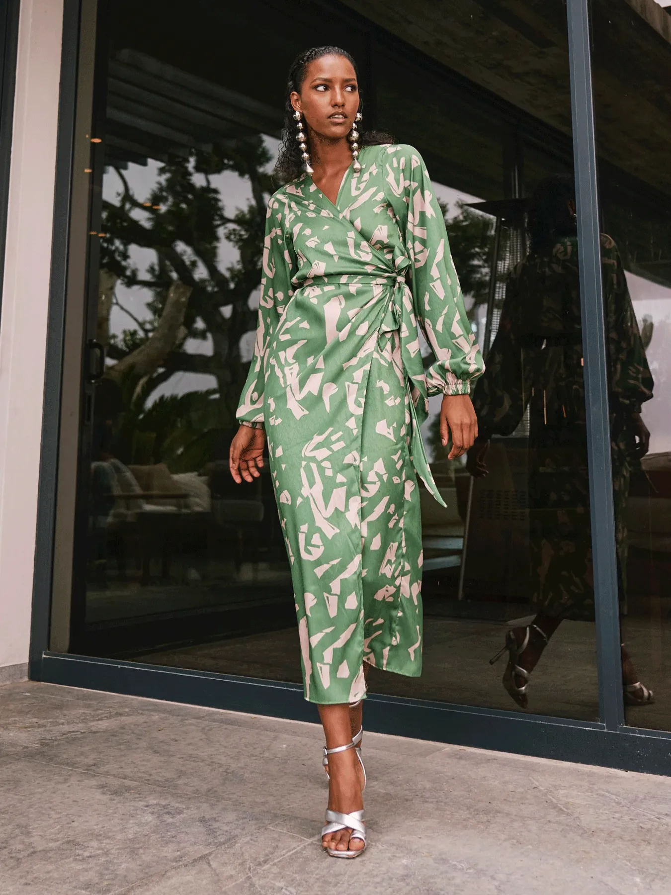 Lala Dress - Batik Vert sold by Diarrablu