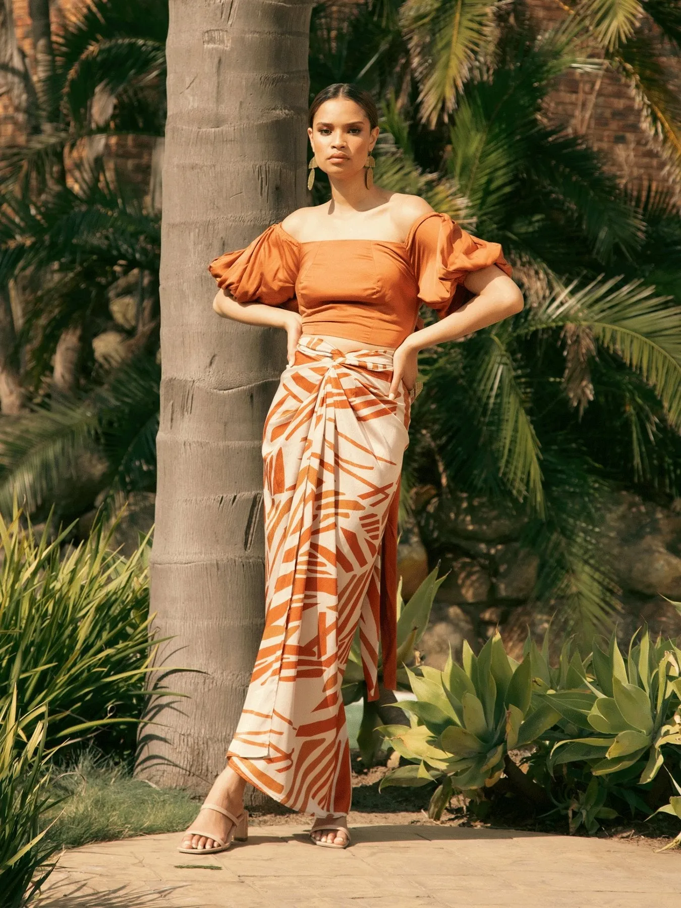 Sustainable Zany Top - Solid Rust sold by Diarrablu