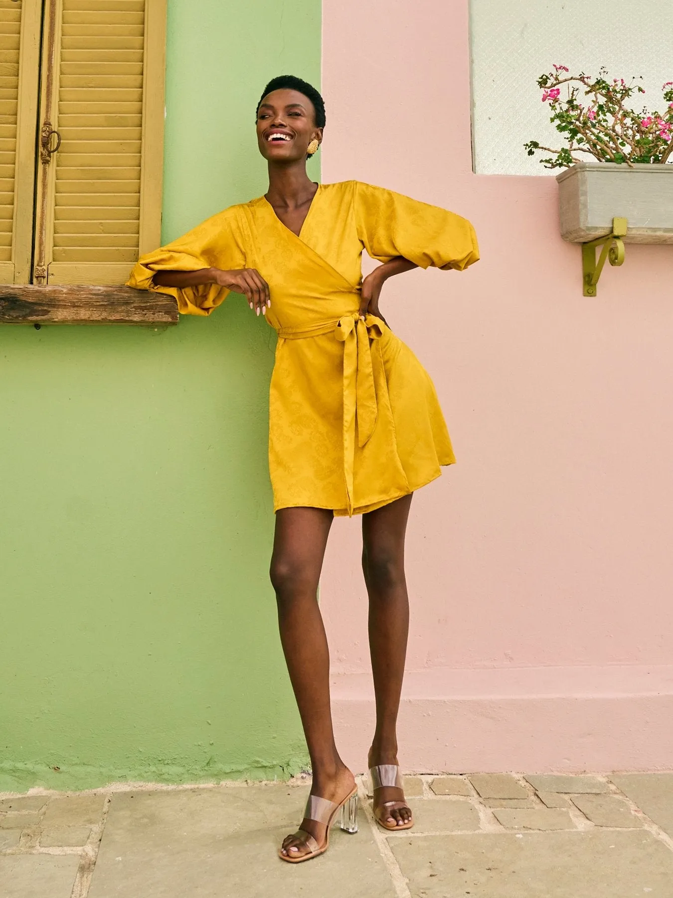 Yali Dress - Zeen Mustard sold by Diarrablu product image thumbnail 3