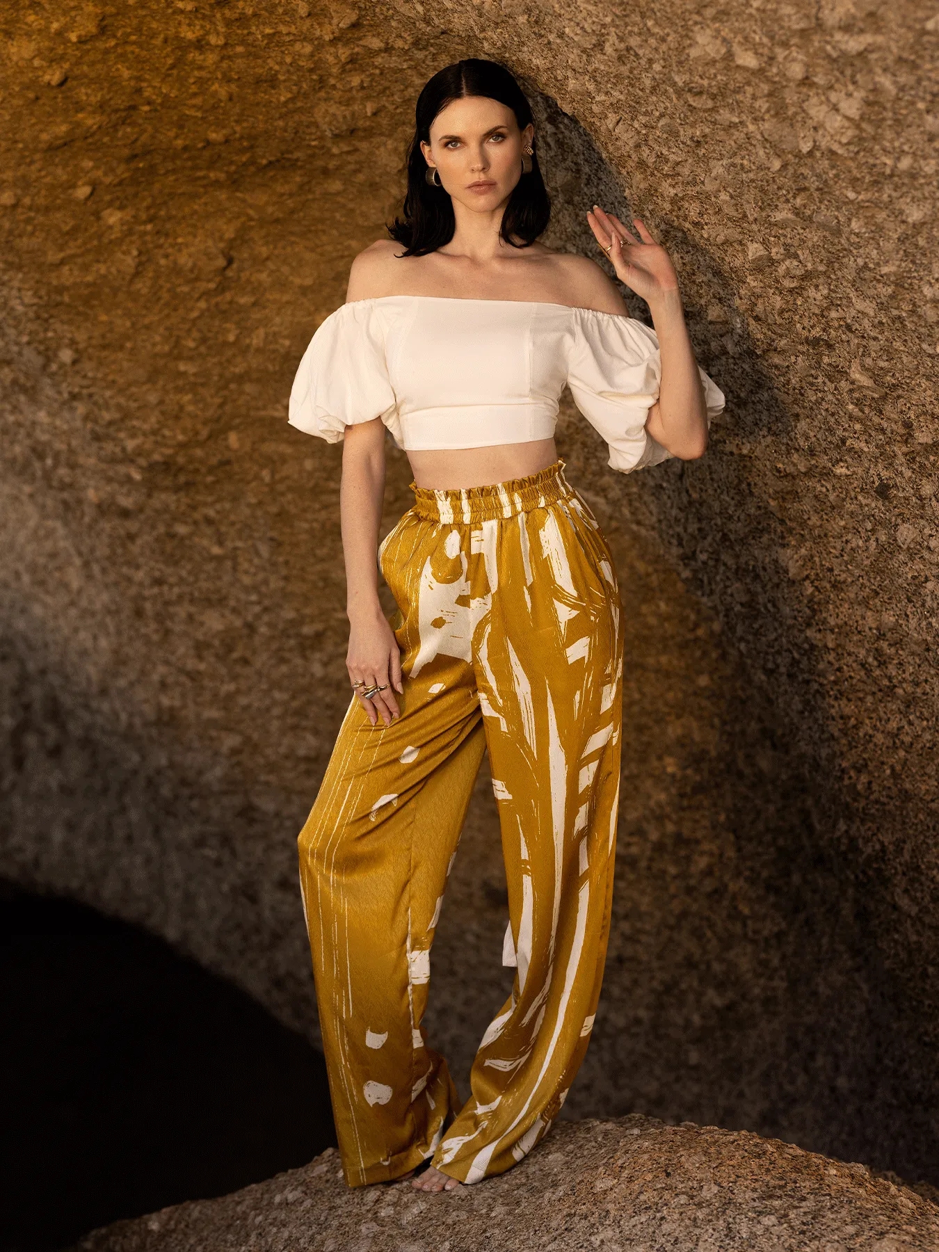 Leer Pants - Suto Gold sold by Diarrablu
