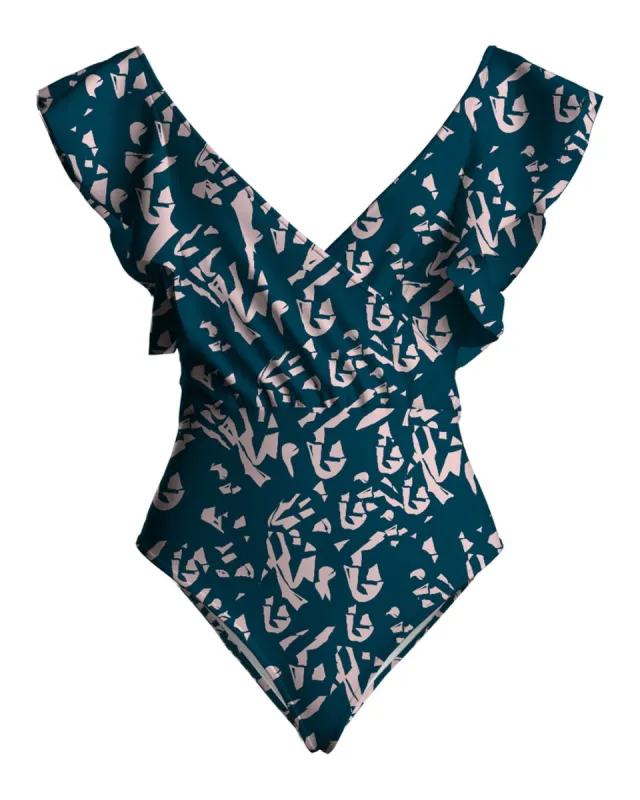 Nabu Swimsuit - Batik Blu sold by Diarrablu