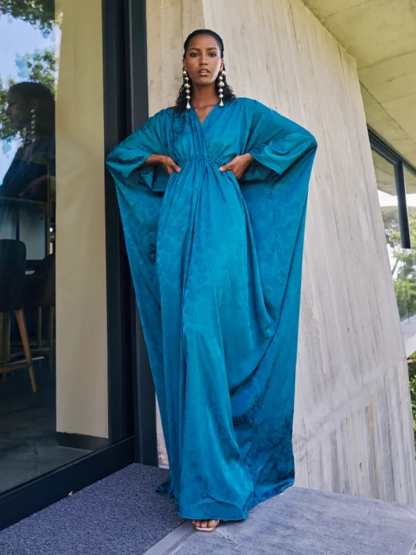 Naim Dress - Zeen Teal sold by Diarrablu