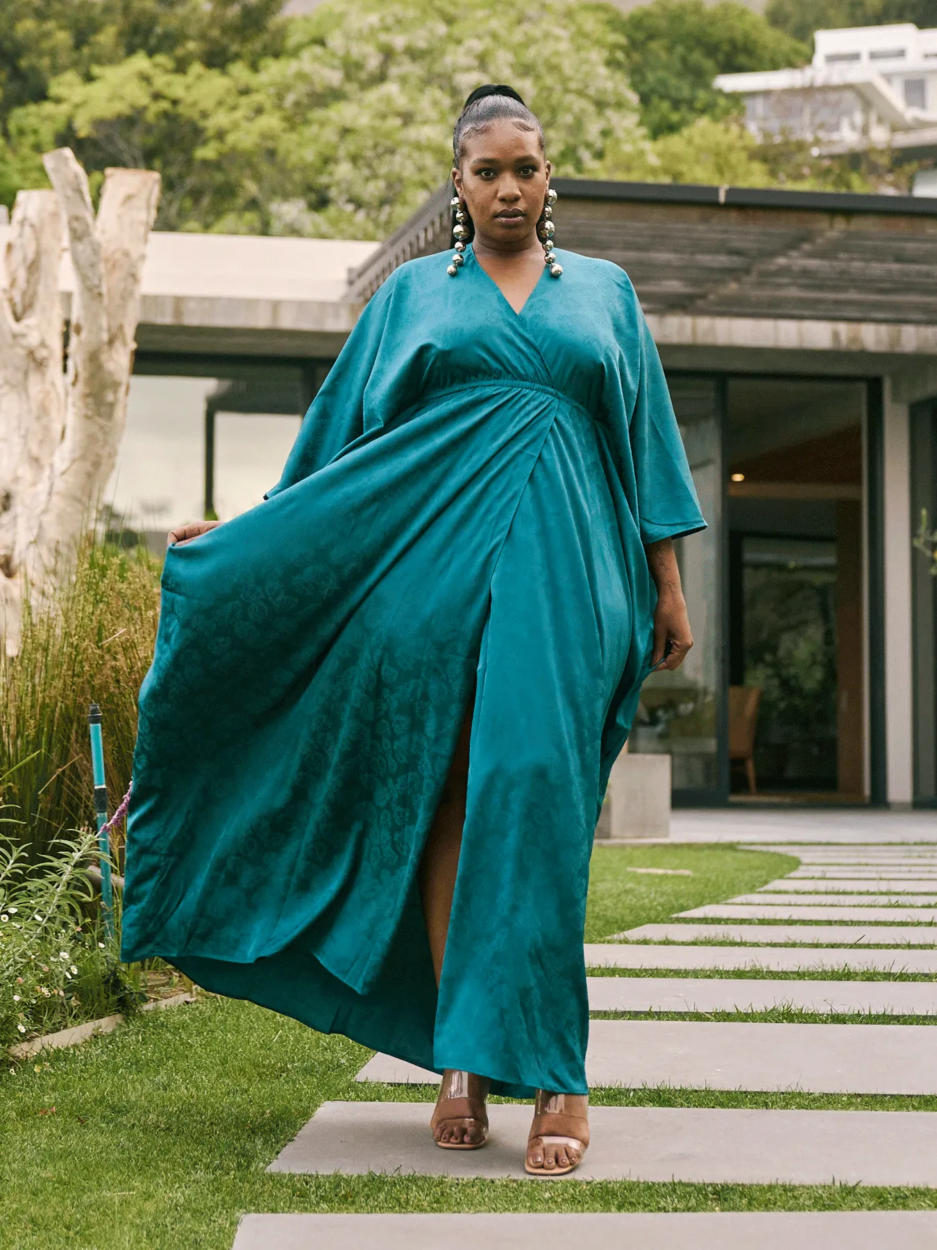 Naim Dress - Zeen Teal sold by Diarrablu product image thumbnail 3