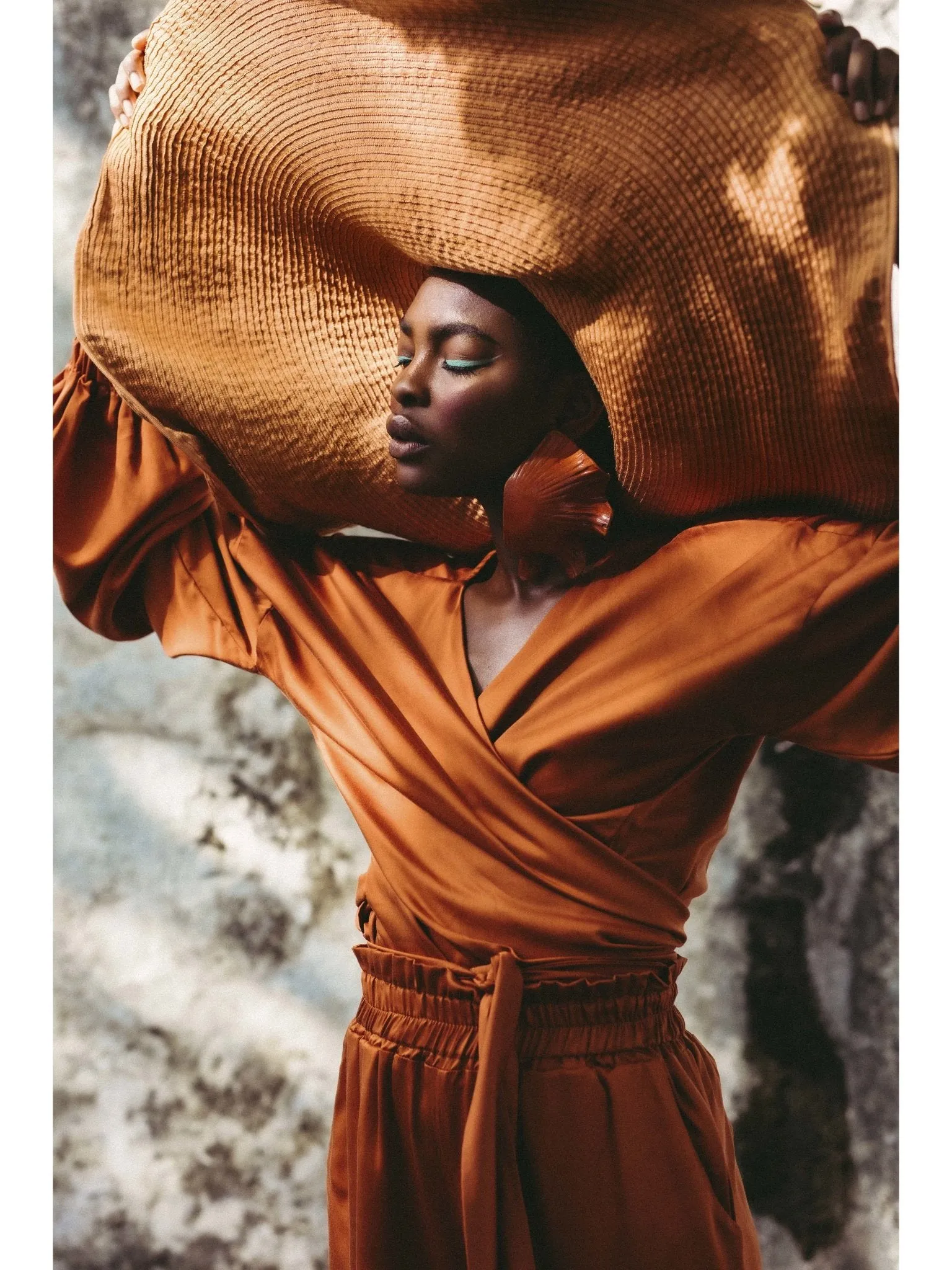 Sustainable Aida Top - Solid Rust sold by Diarrablu