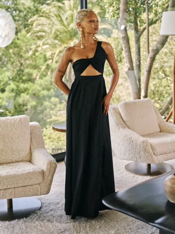 Dalia Dress - Zeen Noir sold by Diarrablu