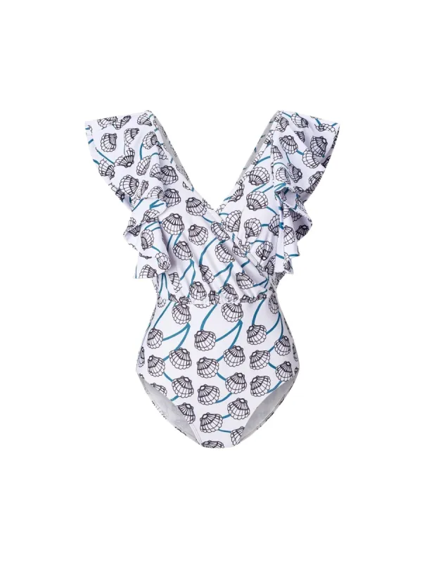 Nabu Swimsuit - Shell White sold by Diarrablu