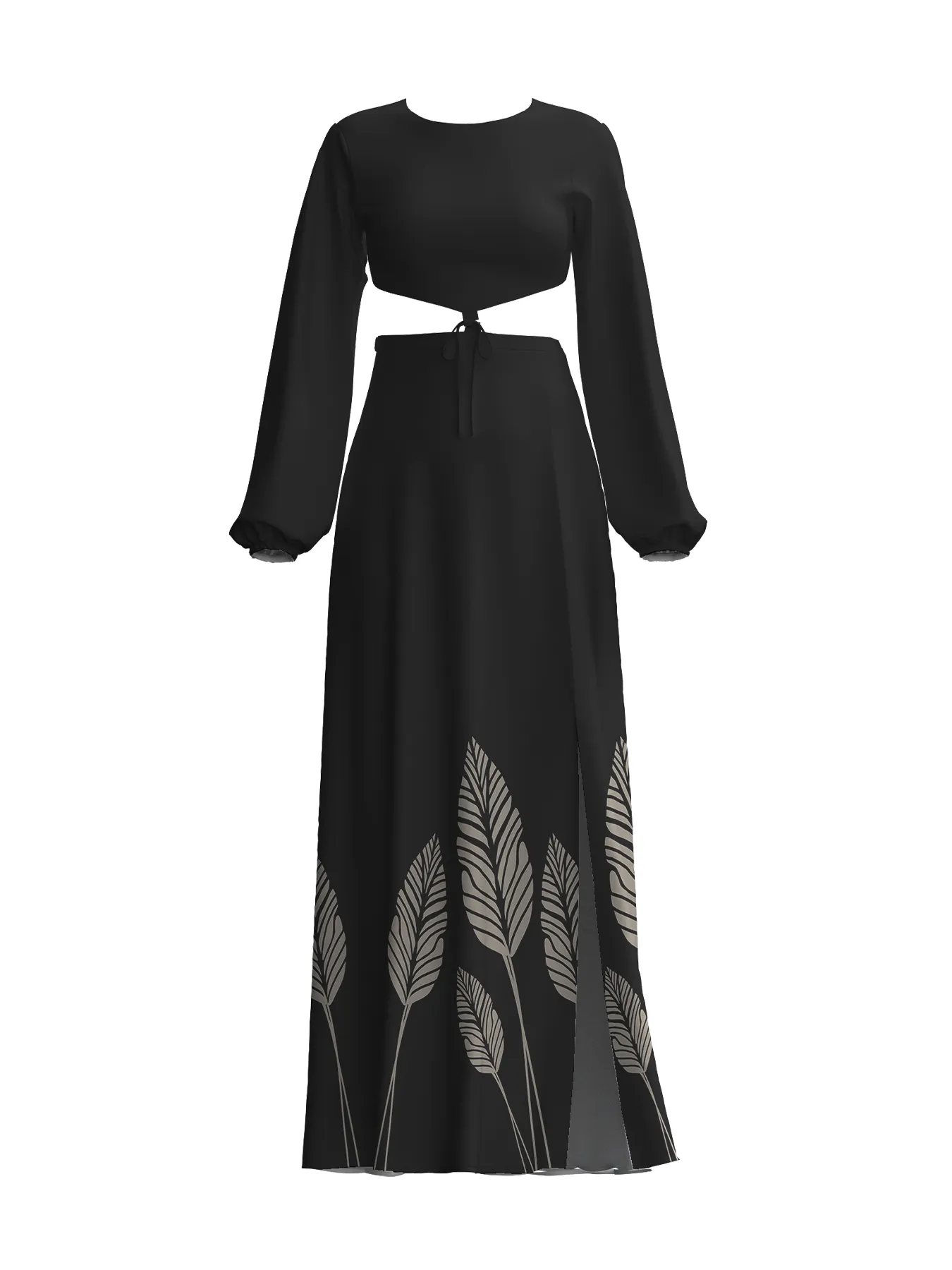 Rahma Dress - Palms Noir sold by Diarrablu product image thumbnail 2