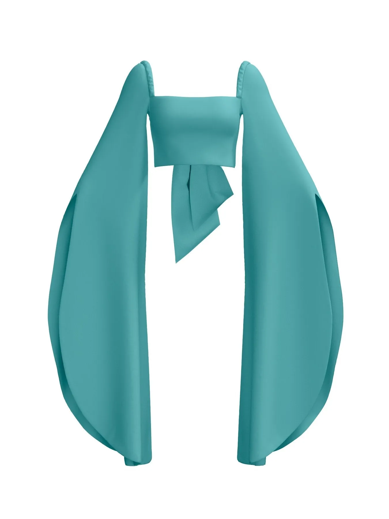 Sustainable Kinu Top - Solid Aqua sold by Diarrablu product image thumbnail 2