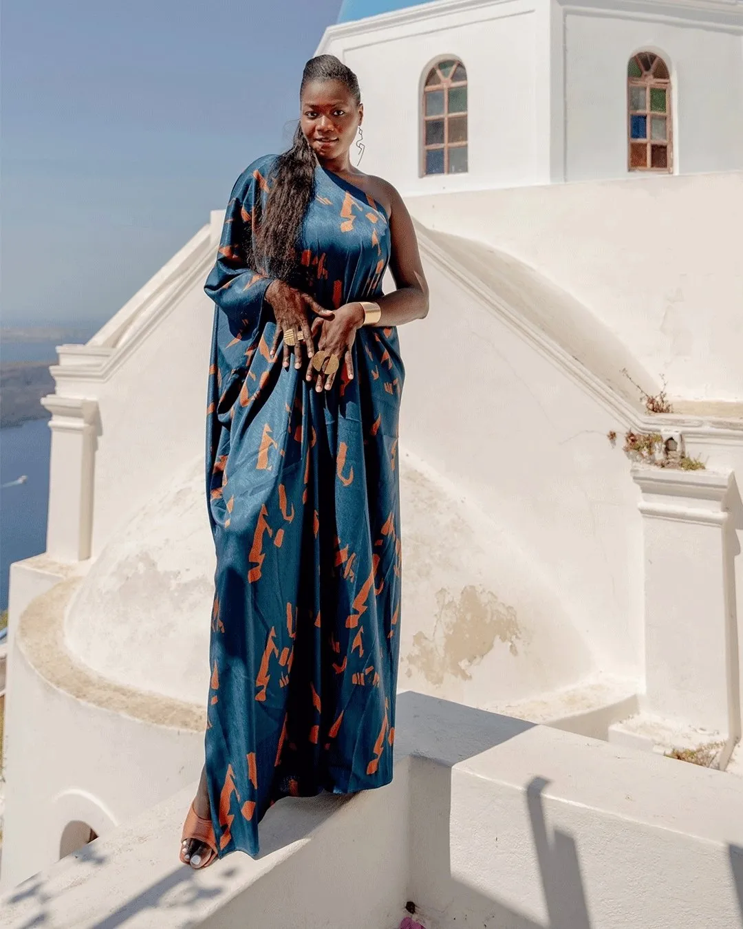 Satu Dress - Yraf Blue sold by Diarrablu product image thumbnail 3