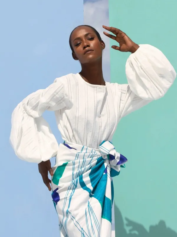 Sustainable Mila Top - Solid Blanc sold by Diarrablu