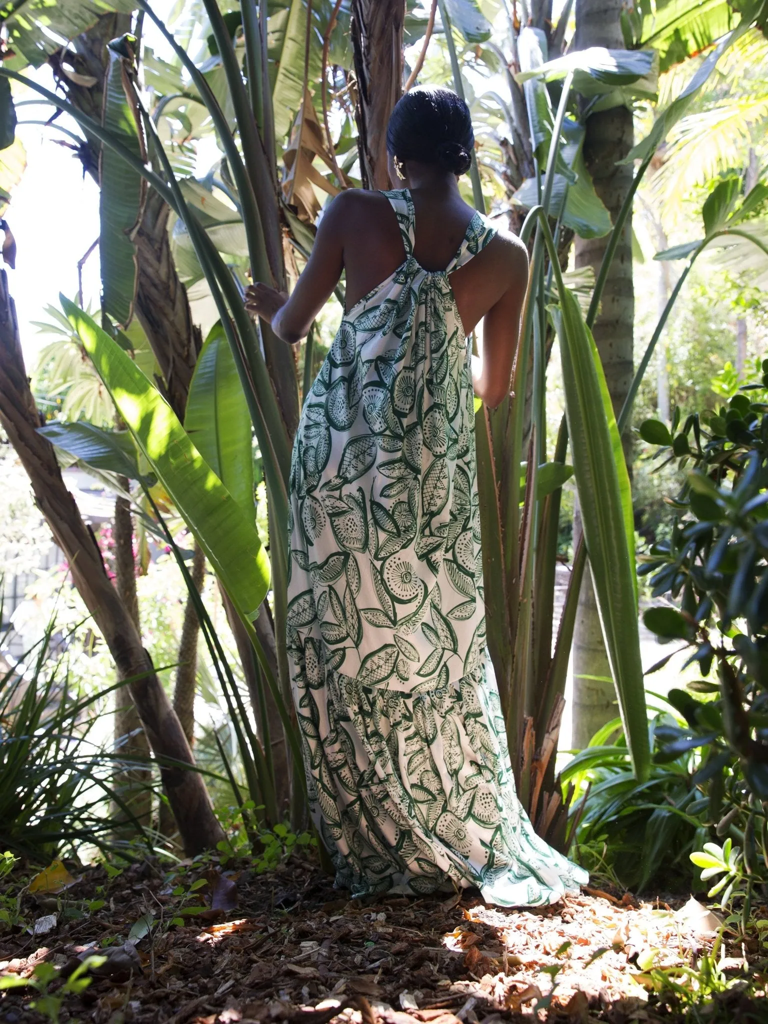 Gnoor Dress - Flora Green sold by Diarrablu product image thumbnail 4