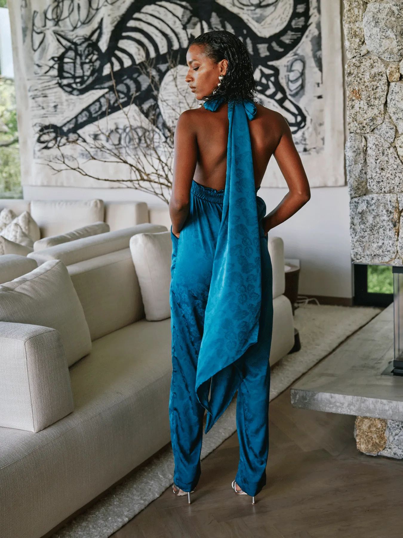 Umy Jumpsuit - Zeen Teal sold by Diarrablu product image thumbnail 5