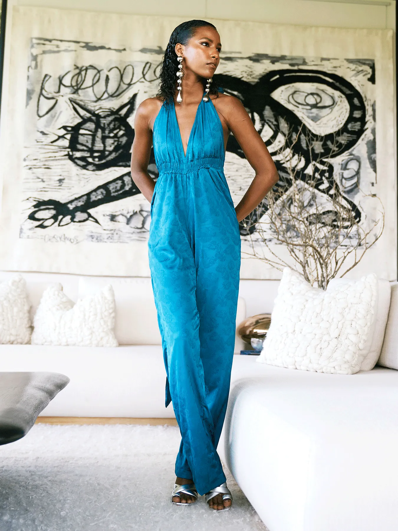 Umy Jumpsuit - Zeen Teal sold by Diarrablu product image thumbnail 3
