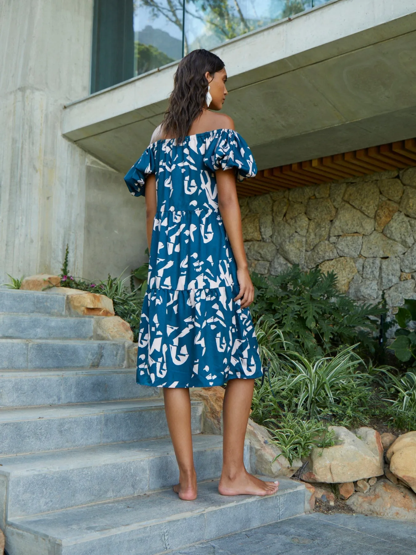 Nura Dress - Batik Blu sold by Diarrablu product image thumbnail 4