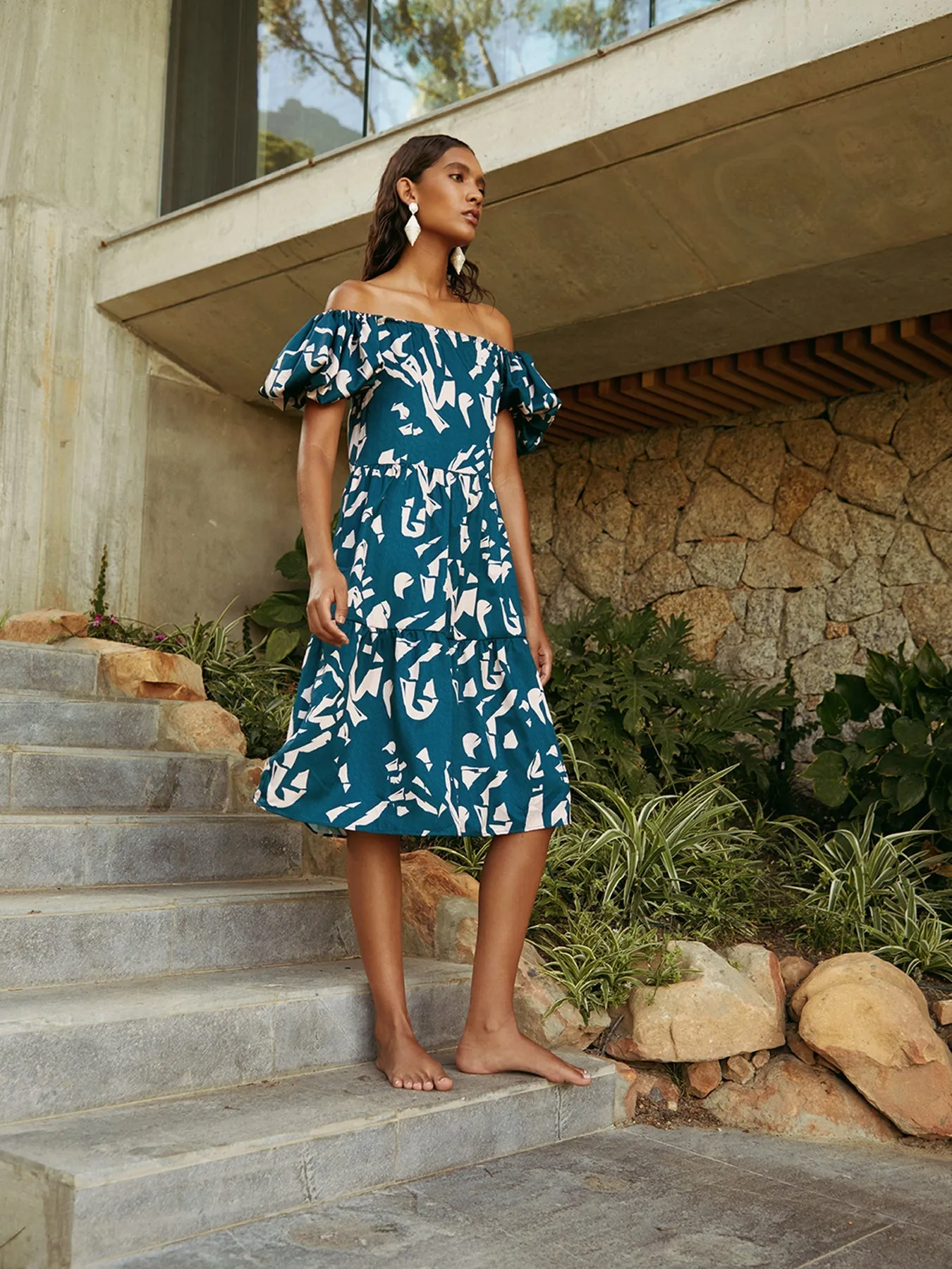 Nura Dress - Batik Blu sold by Diarrablu product image thumbnail 3