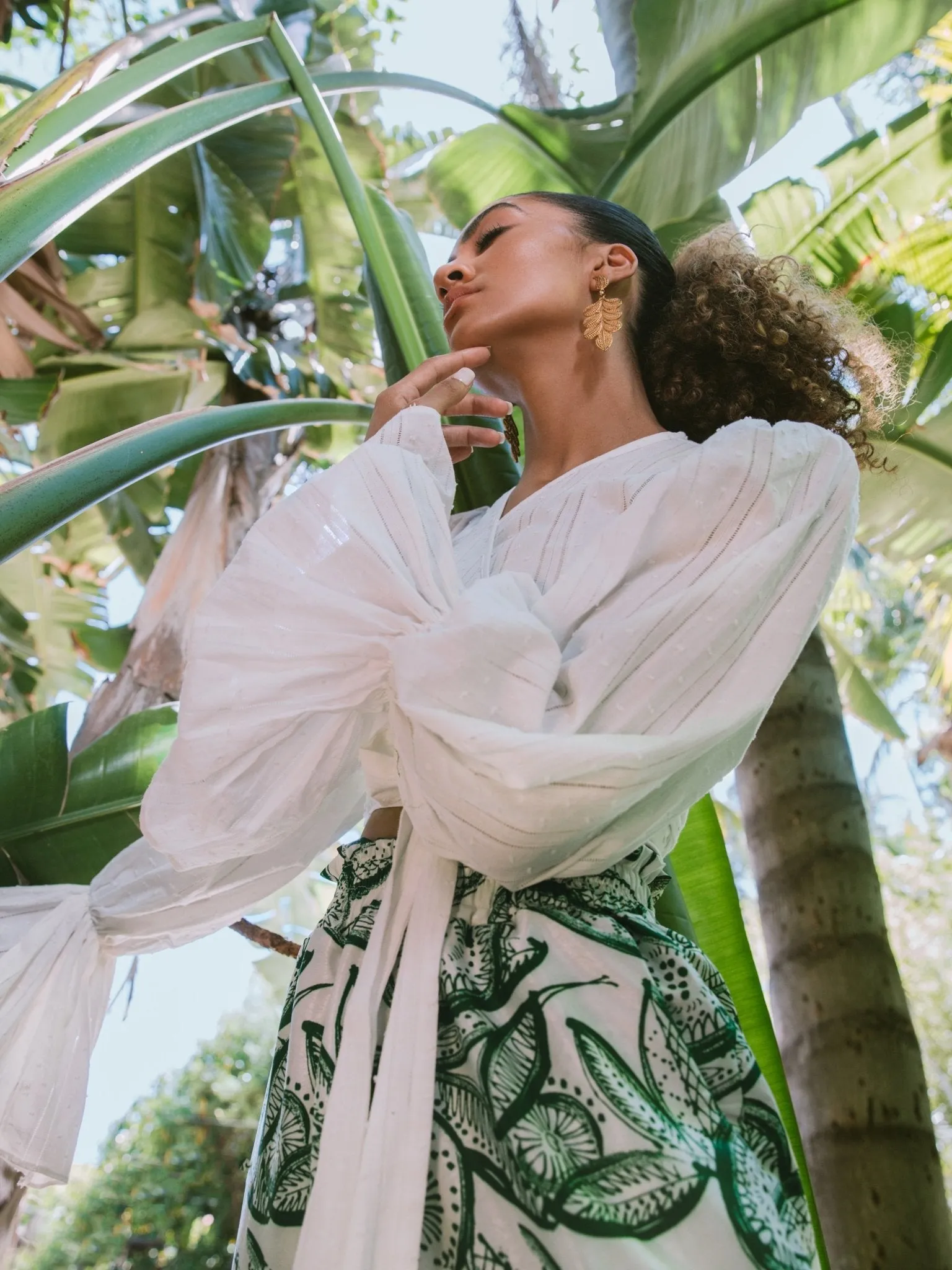 Sustainable Aja Top - Solid Blanc sold by Diarrablu