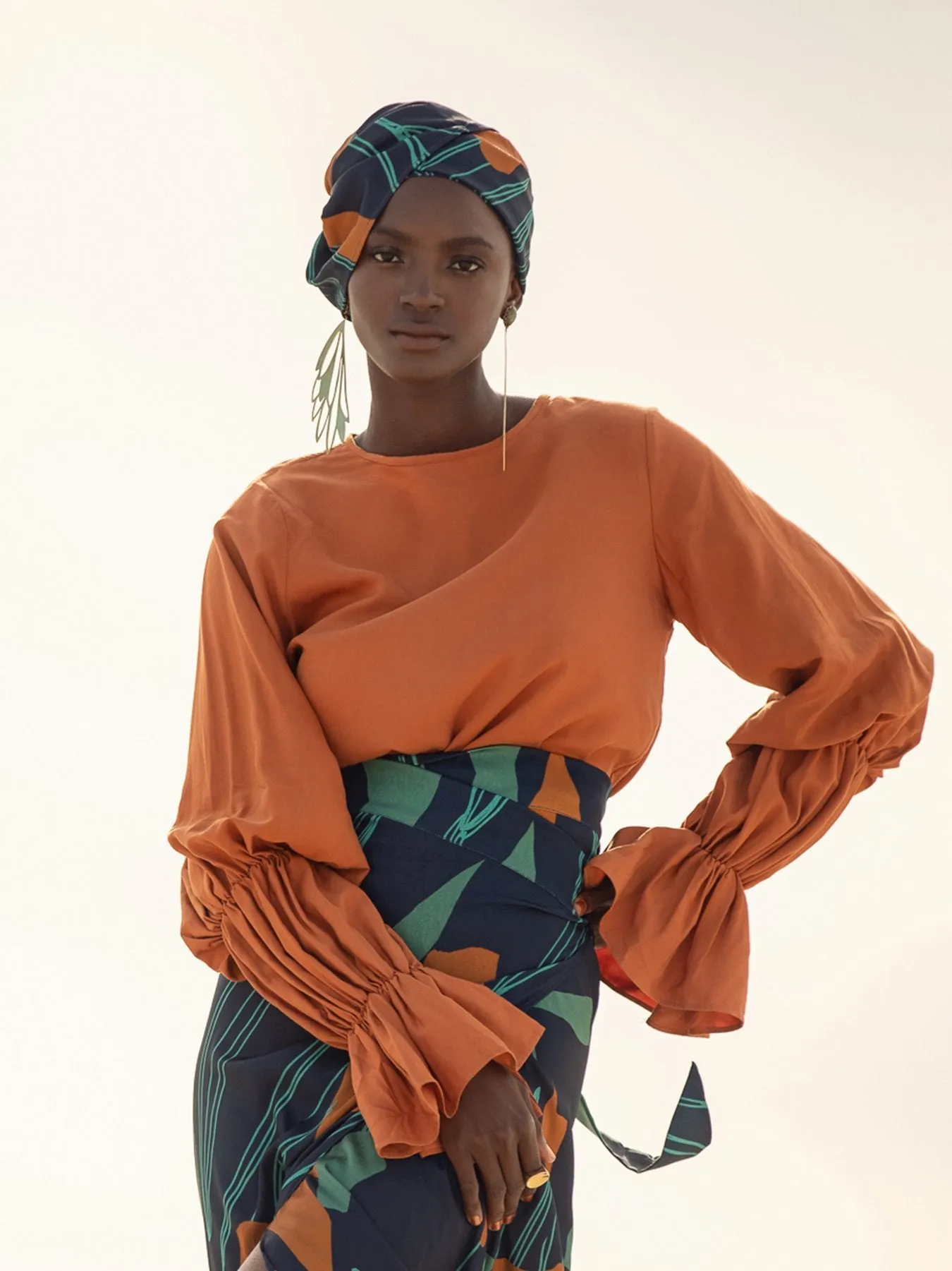 Moussor Headwrap - Costa Navy sold by Diarrablu product image thumbnail 2