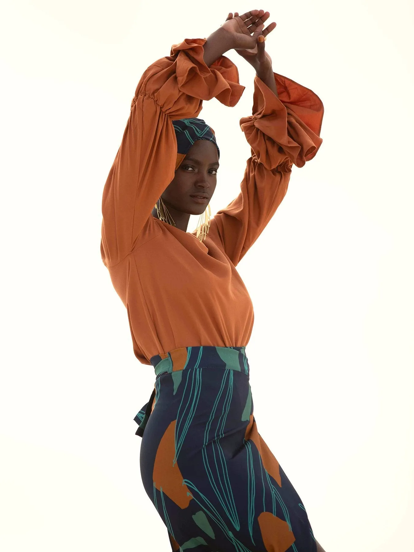 Sustainable Lena Top - Solid Rust sold by Diarrablu product image thumbnail 5