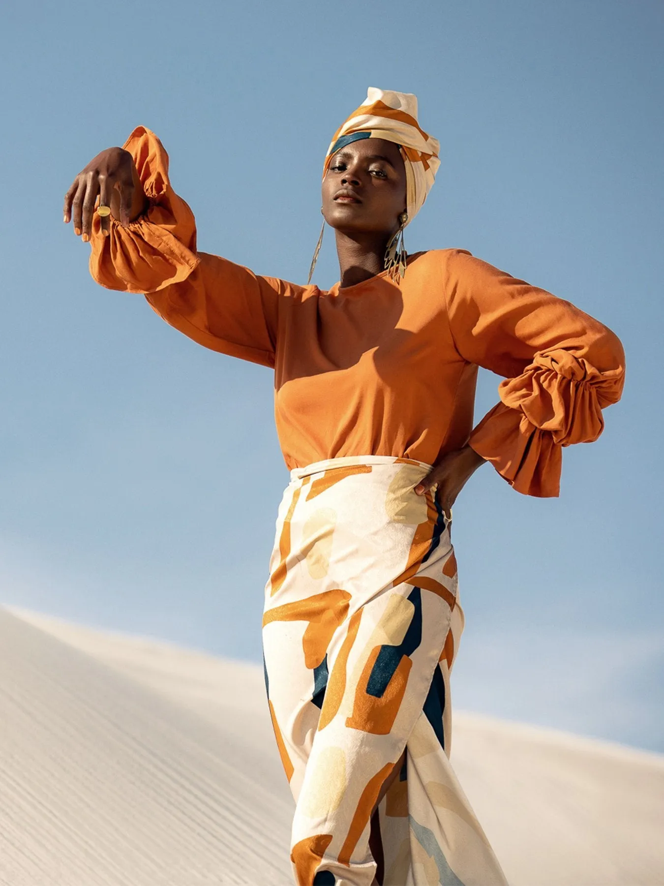 Sustainable Lena Top - Solid Rust sold by Diarrablu product image thumbnail 3