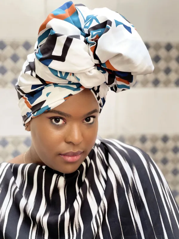 Scarf / Headwrap - NDAR White sold by Diarrablu