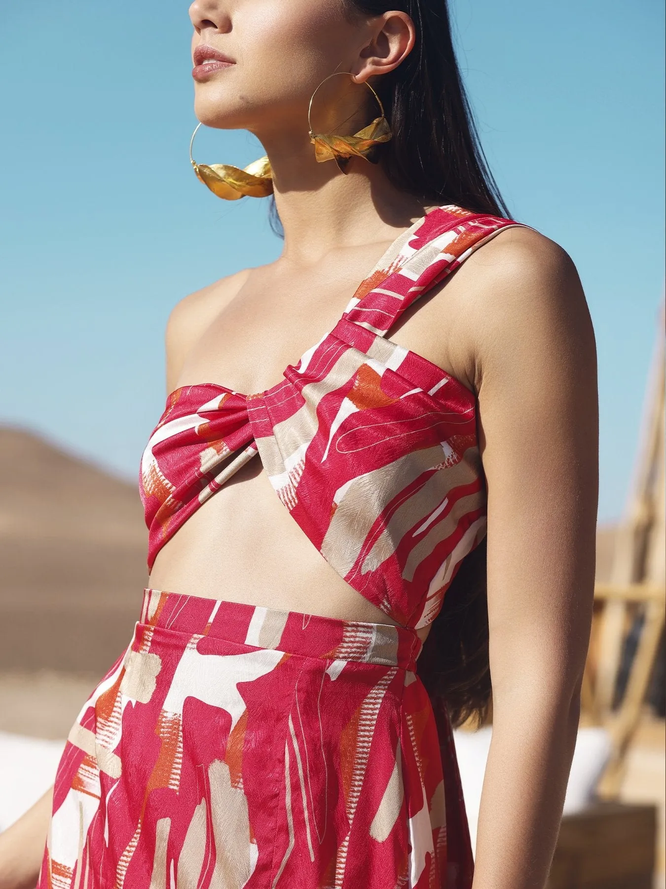 Dalia Dress - Abstract Rose sold by Diarrablu product image thumbnail 3