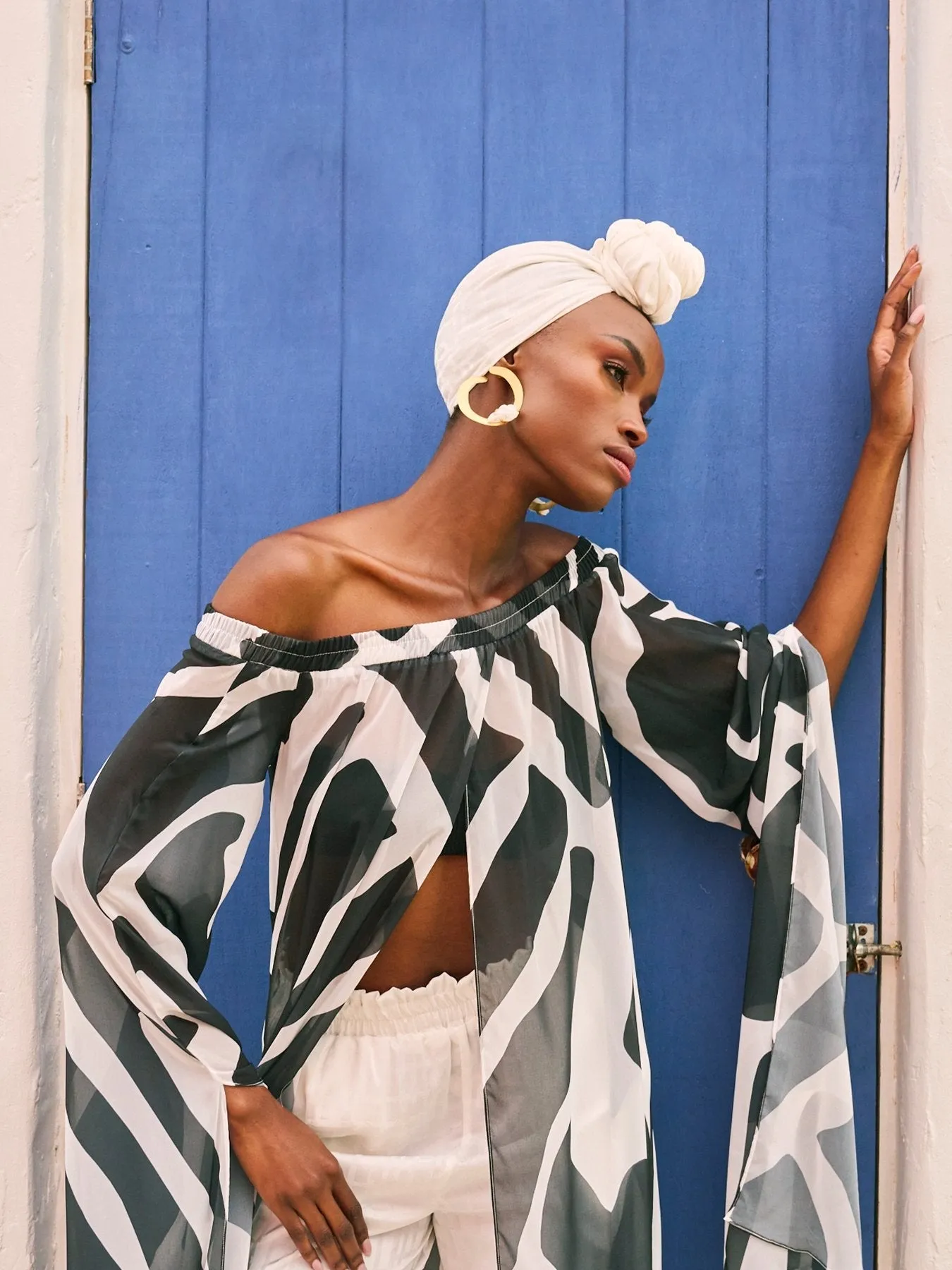 Moussor Headwrap - Dhaw Blanc sold by Diarrablu product image thumbnail 3