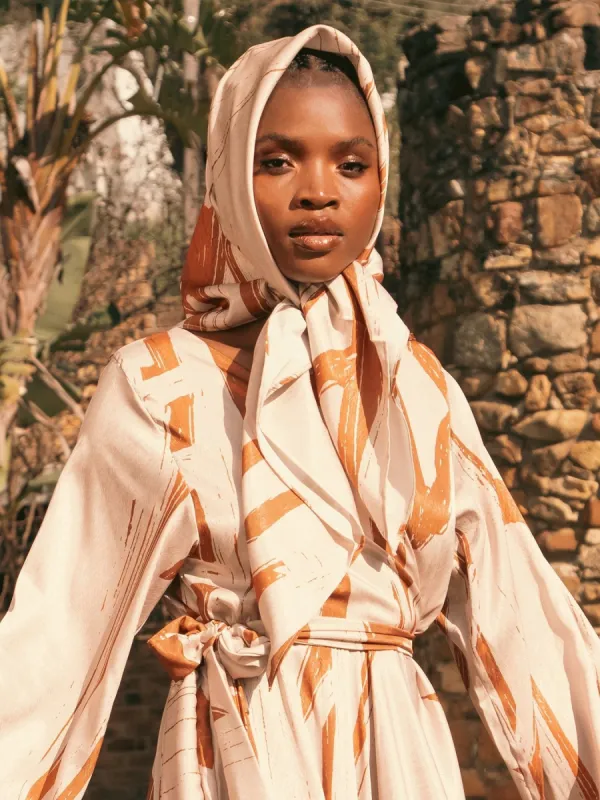 Moussor Headwrap - Garden Cream sold by Diarrablu