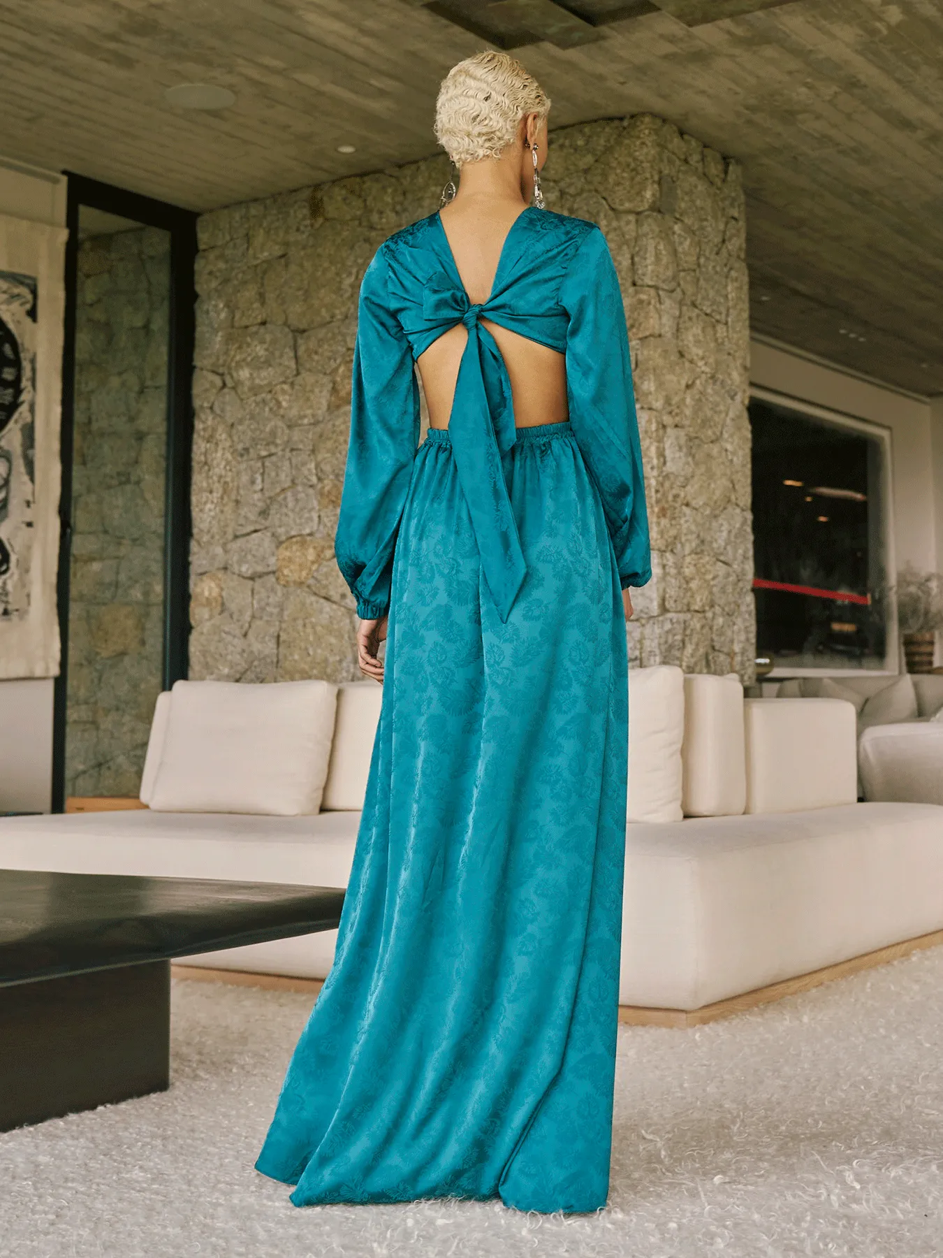 Rahma Dress - Zeen Teal sold by Diarrablu product image thumbnail 4