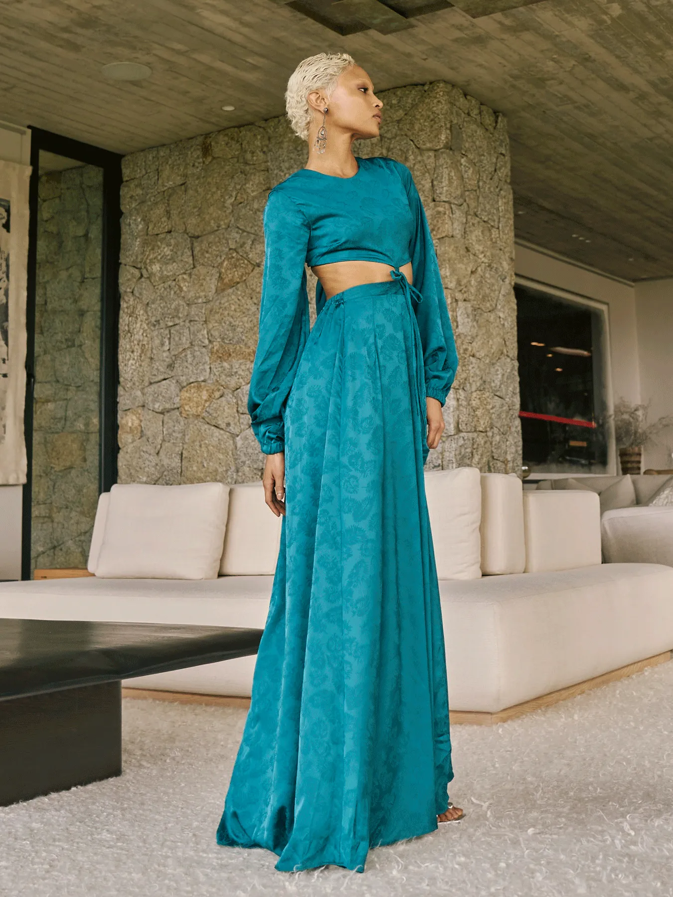 Rahma Dress - Zeen Teal sold by Diarrablu product image thumbnail 3