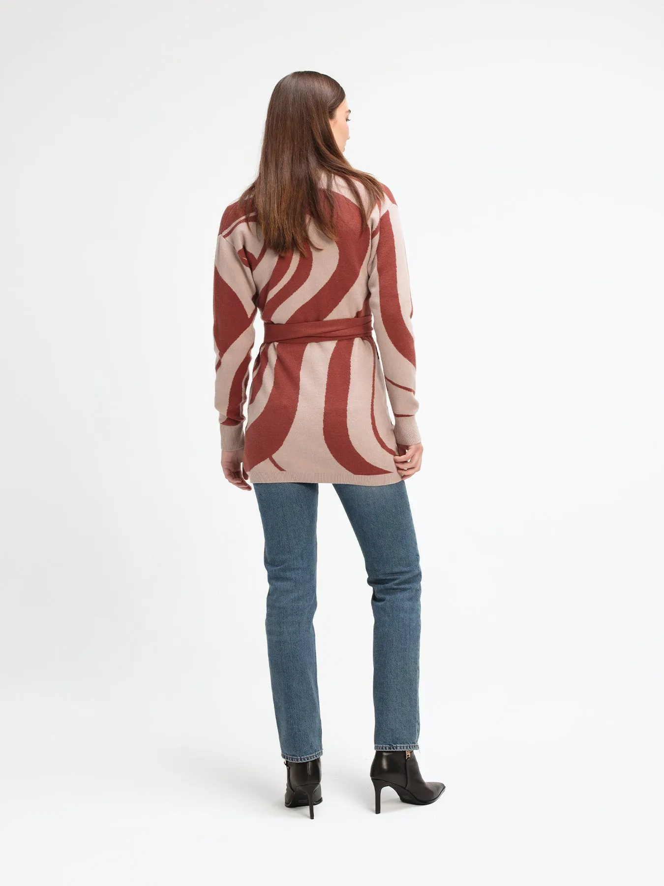 Elma Knit Cardigan - Luze Rust sold by Diarrablu product image thumbnail 5