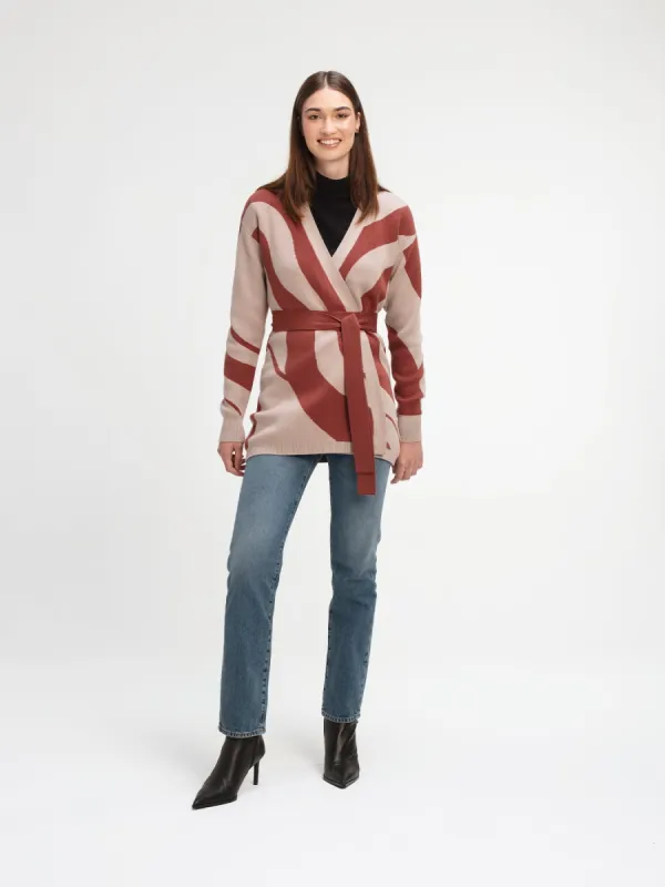 Elma Knit Cardigan - Luze Rust sold by Diarrablu