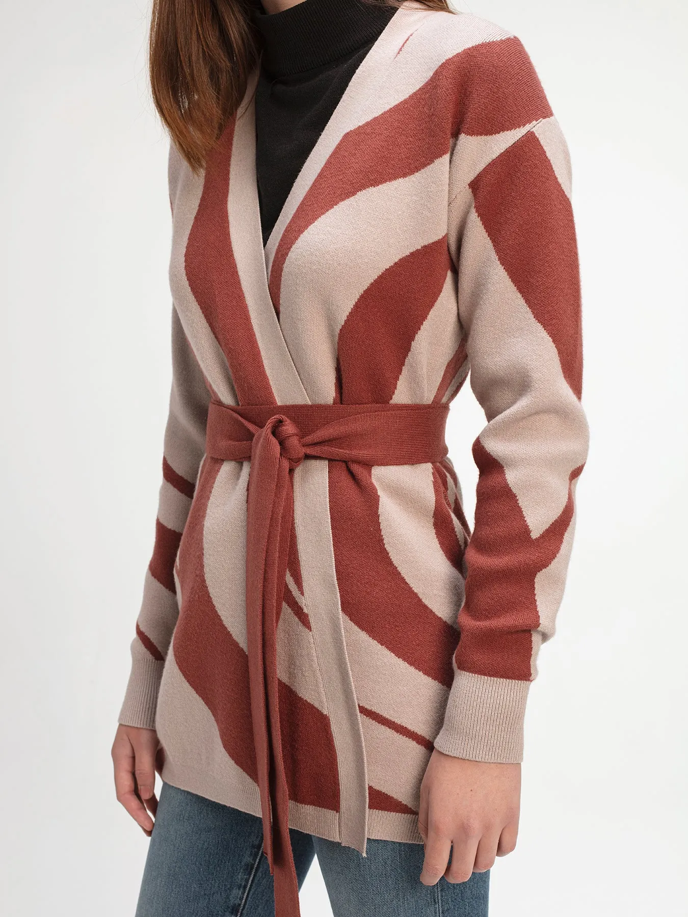 Elma Knit Cardigan - Luze Rust sold by Diarrablu product image thumbnail 4