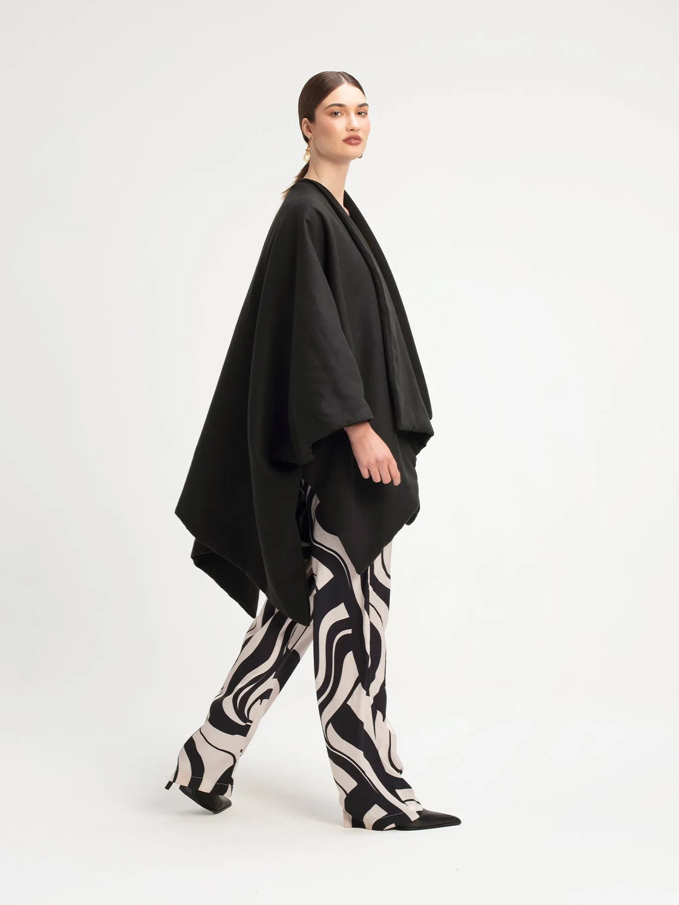 Wrap Cape - Solid Black sold by Diarrablu product image thumbnail 4