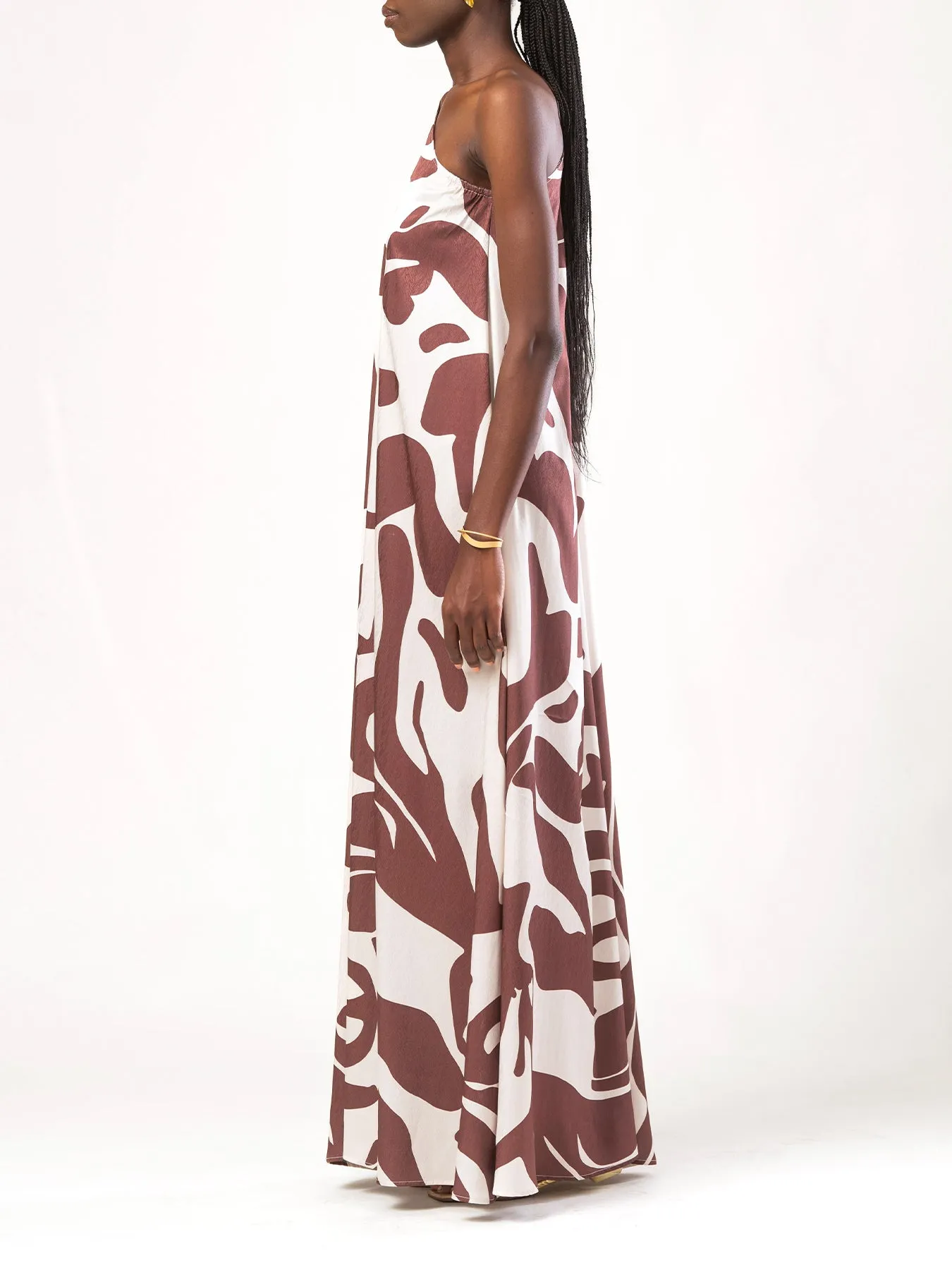 Satu Dress - Alia Brown sold by Diarrablu product image thumbnail 3