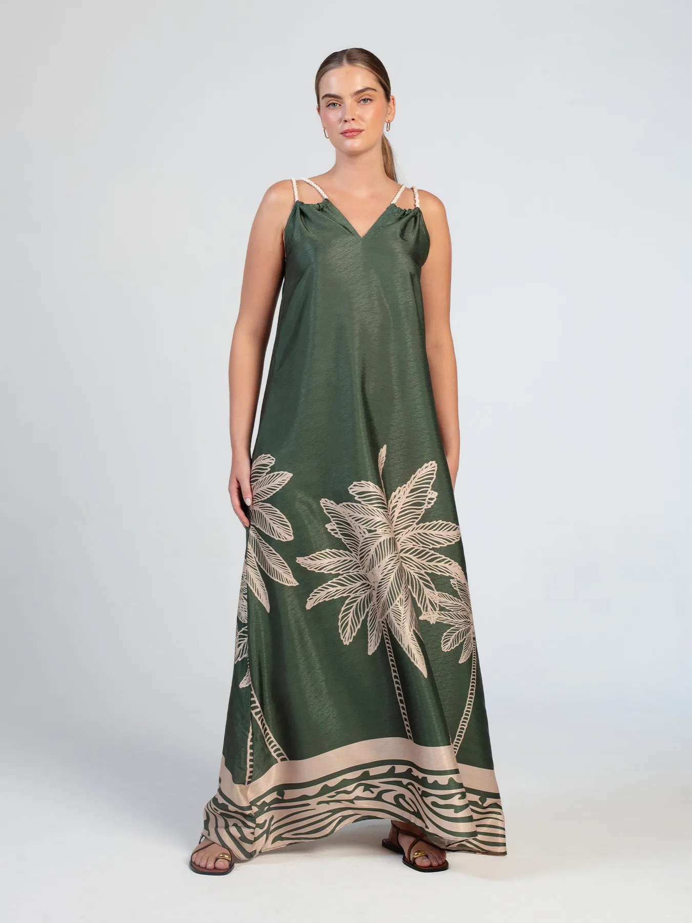 Jwana Dress - Coria Olive sold by Diarrablu product image thumbnail 3
