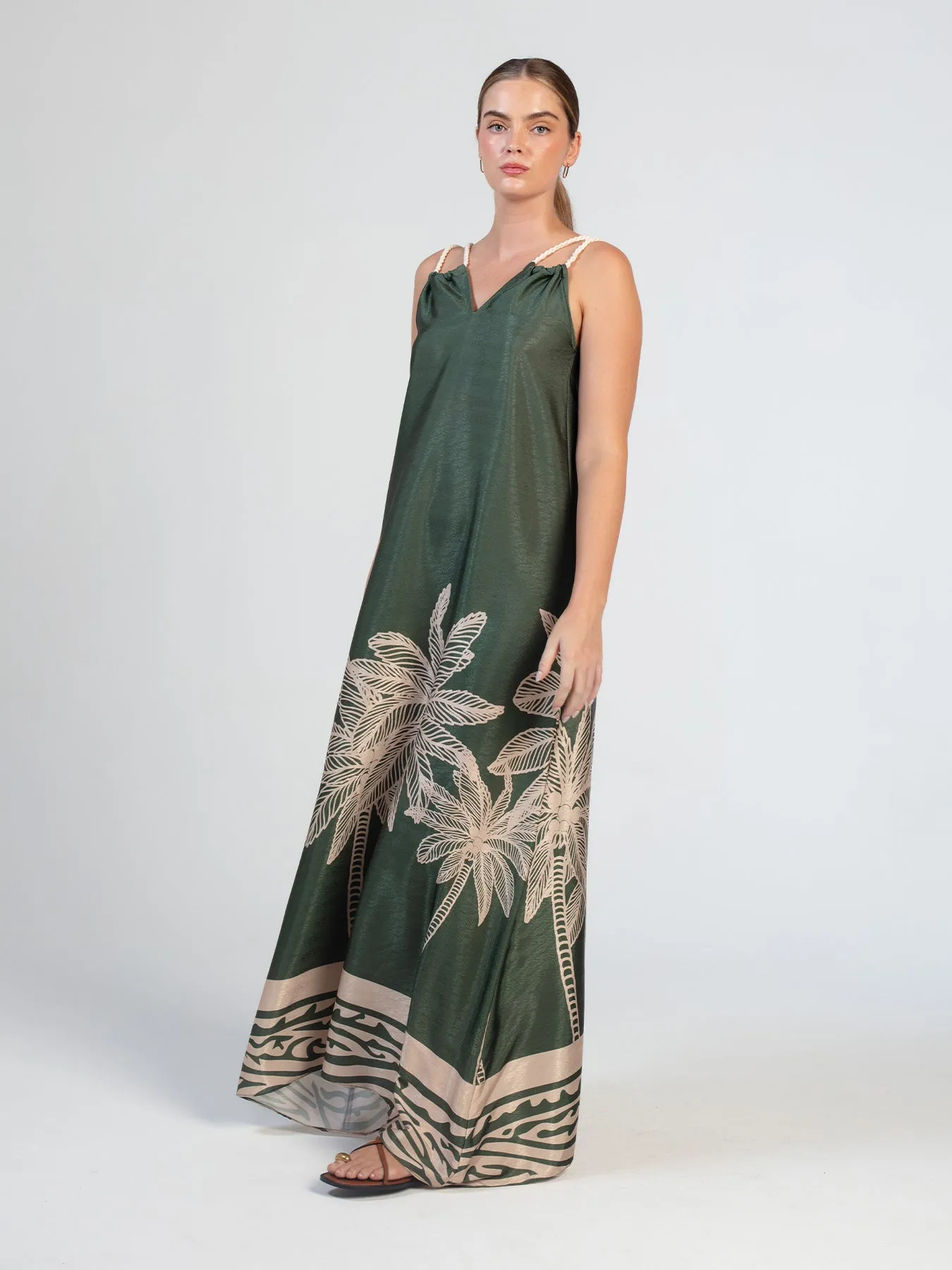 Jwana Dress - Coria Olive sold by Diarrablu product image thumbnail 4