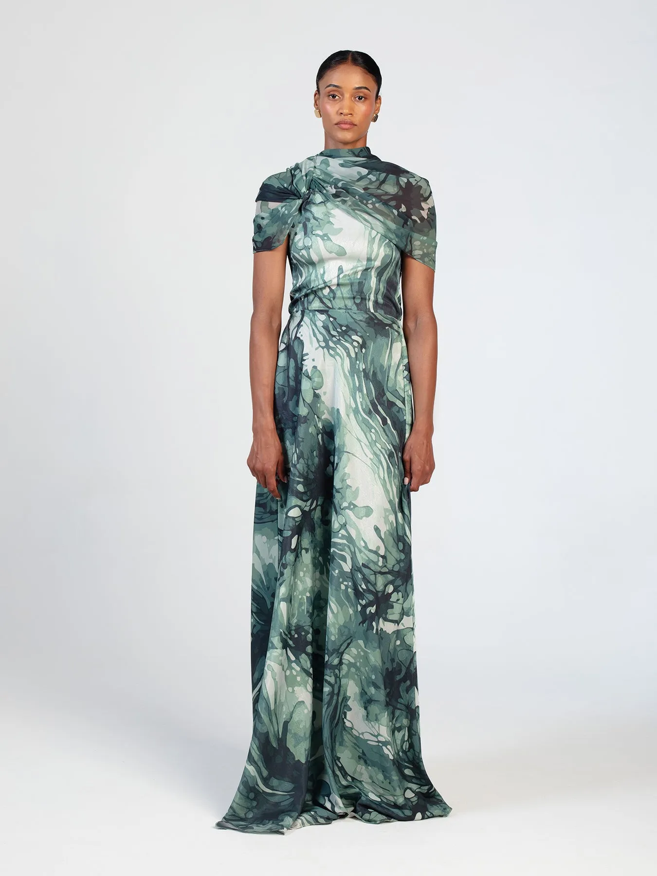 Eli Dress - Sena Vert sold by Diarrablu product image thumbnail 5