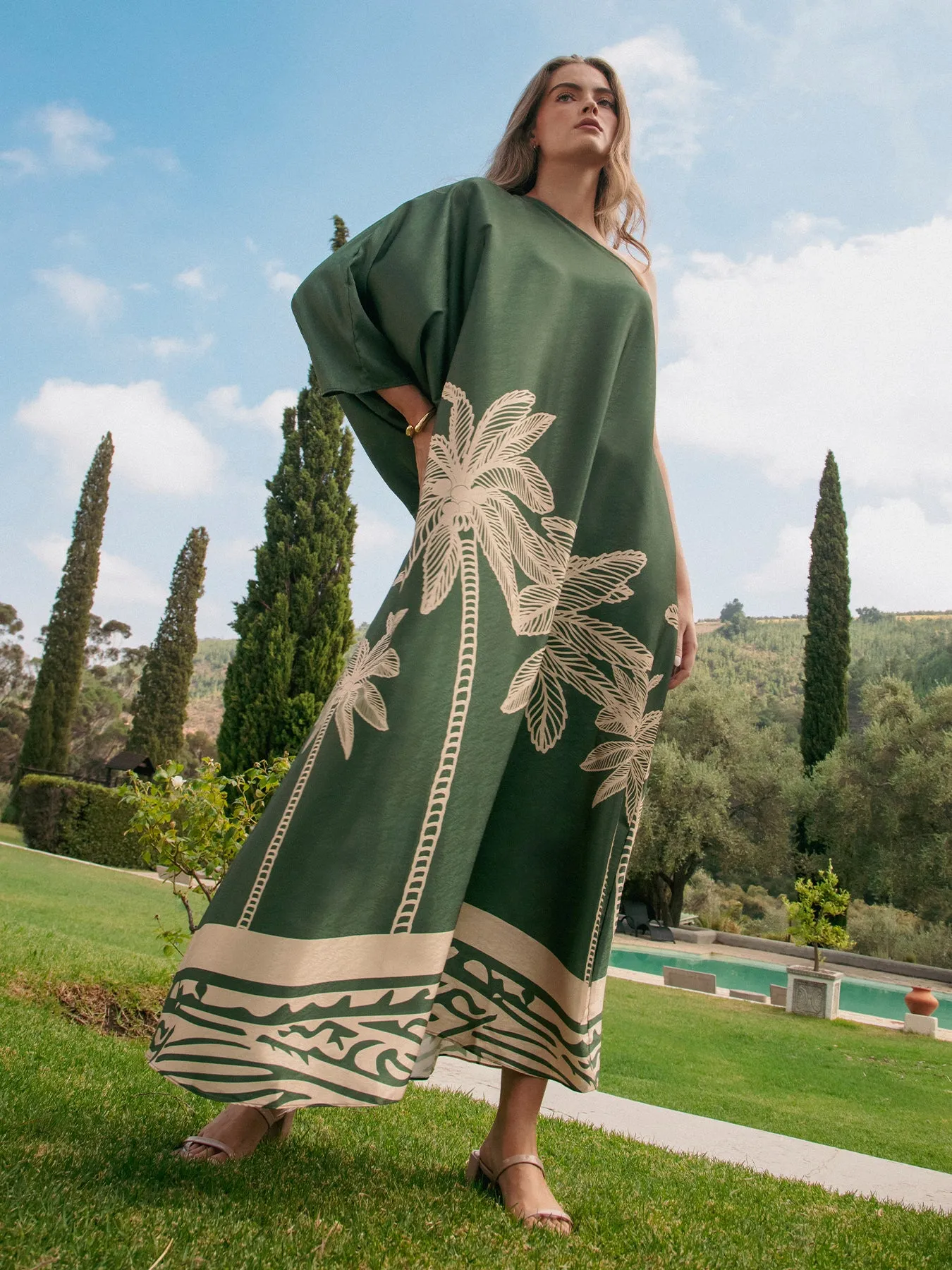 Satu Dress - Coria Olive sold by Diarrablu