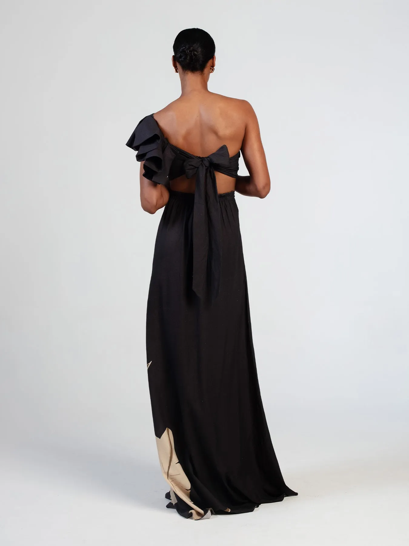 Printed Linen Mundi Skirt - Sierra Noir sold by Diarrablu product image thumbnail 5