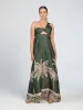 Dalia Dress - Coria Olive sold by Diarrablu