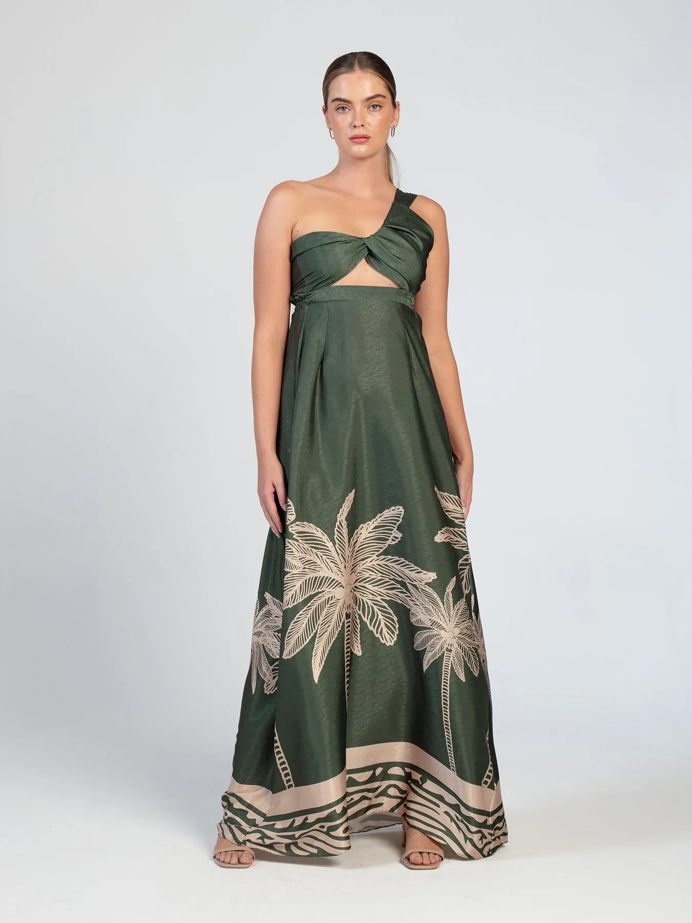 Dalia Dress - Coria Olive sold by Diarrablu product image thumbnail 3