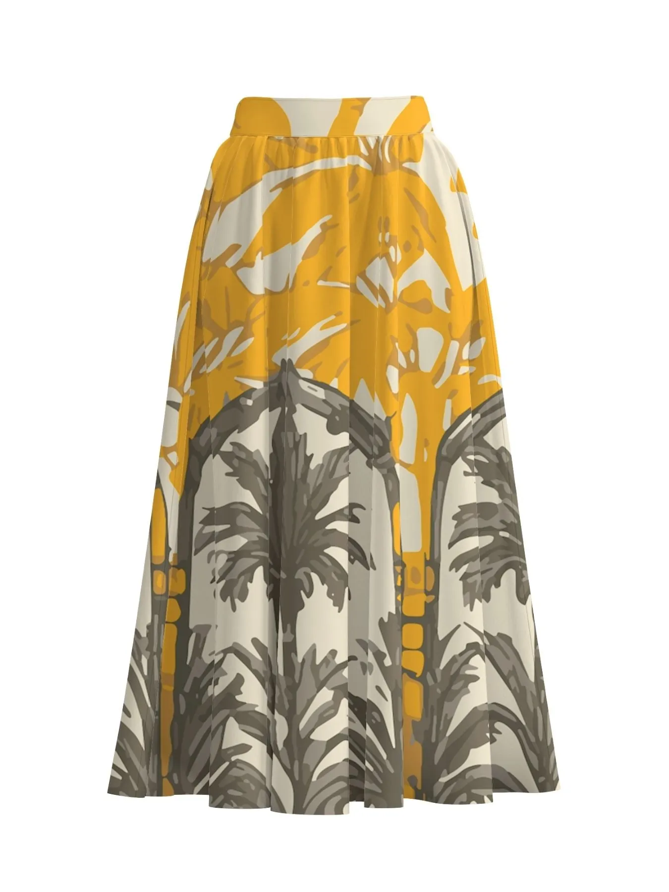 Printed Linen Taz Skirt - Avena Mustard sold by Diarrablu product image thumbnail 2